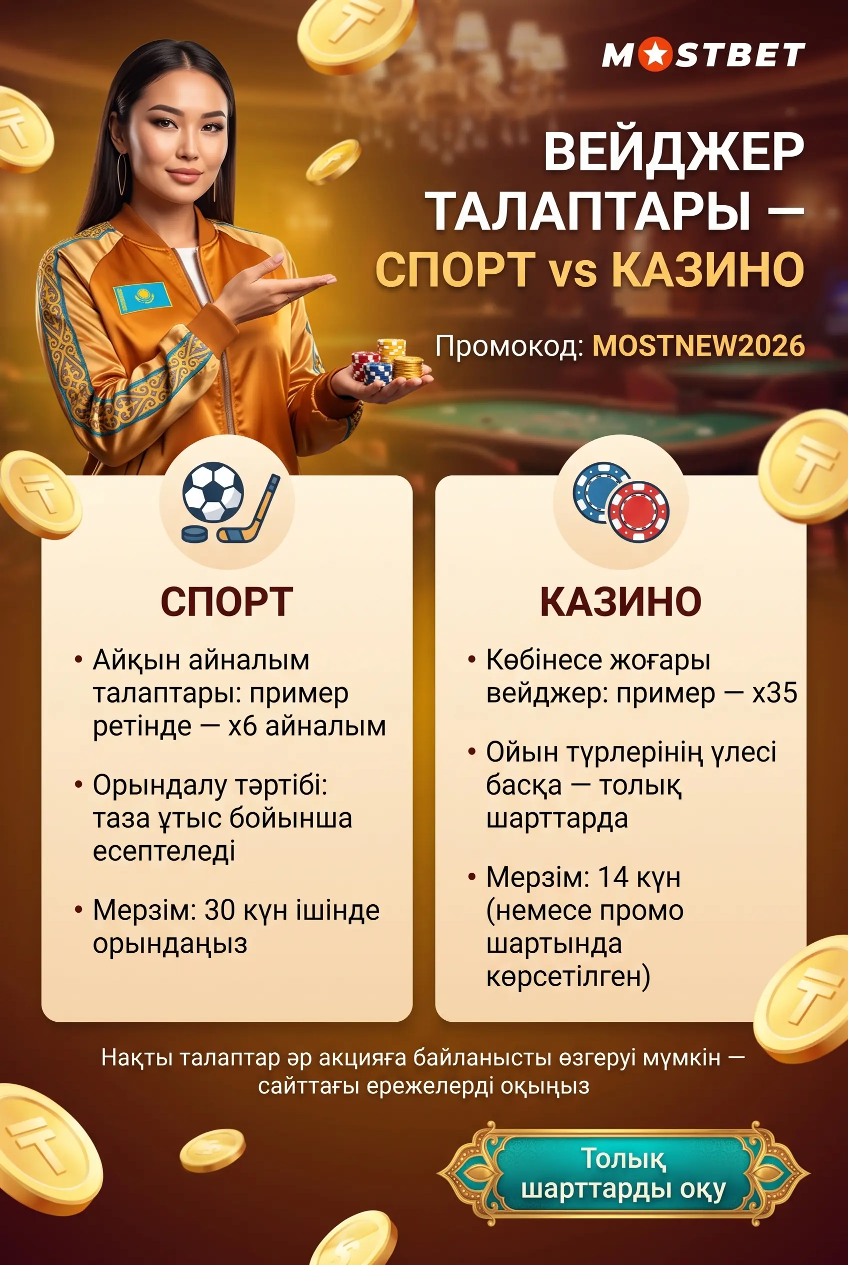 Вейджер шарттарын орындау
